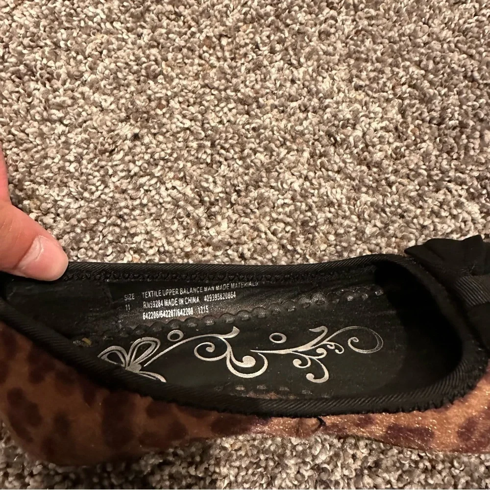 Girls Cheetah Print Flats